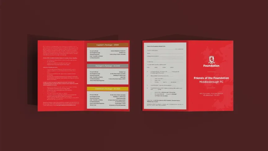 Friends of the Foundation bi-fold membership leaflet