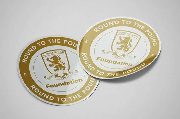 Round to the Pound stickers
