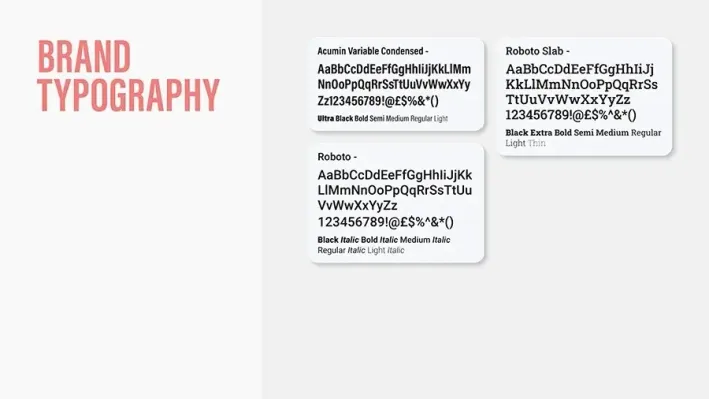 Brand typography from the SheHeThey guidelines