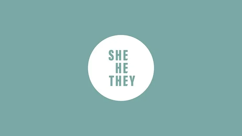 SheHeThey stacked wordmark lockup