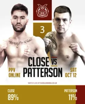 Close vs Patterson fan prediction, 89% to 11%