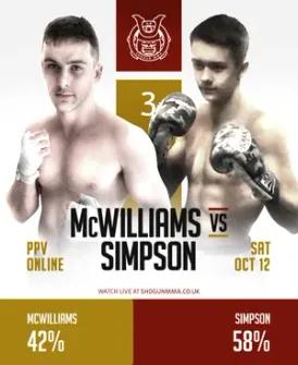 McWilliams vs Simpson fan prediction, 42% to 58%