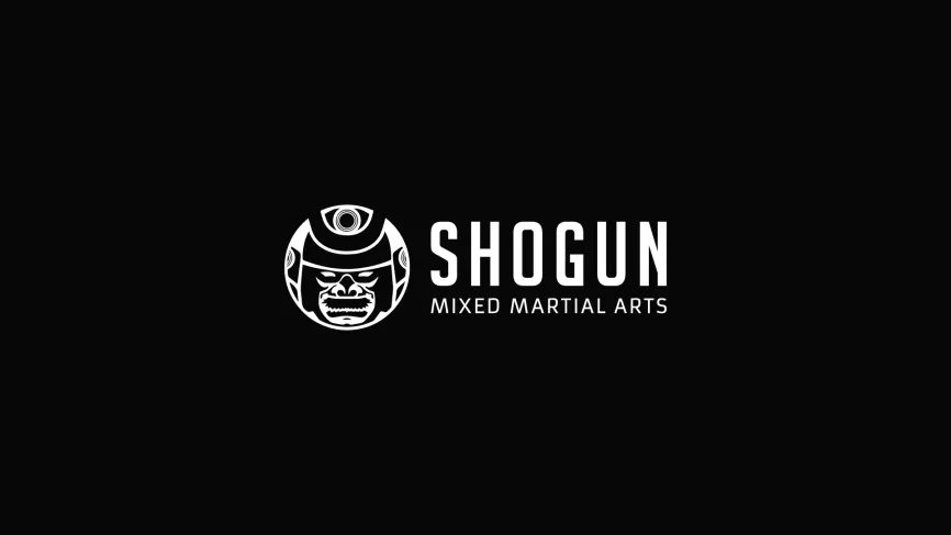 The Shogun MMA samurai mask mark and wordmark