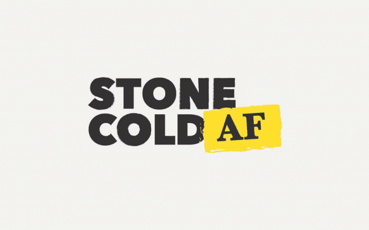 Stone Cold AF secondary wordmark