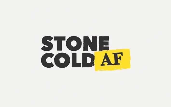 Stone Cold AF secondary wordmark