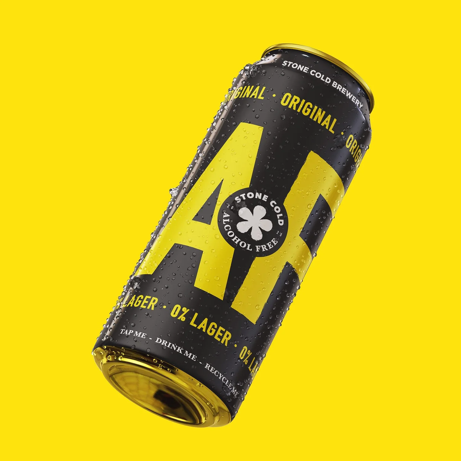 Stone Cold AF Original 0% lager can